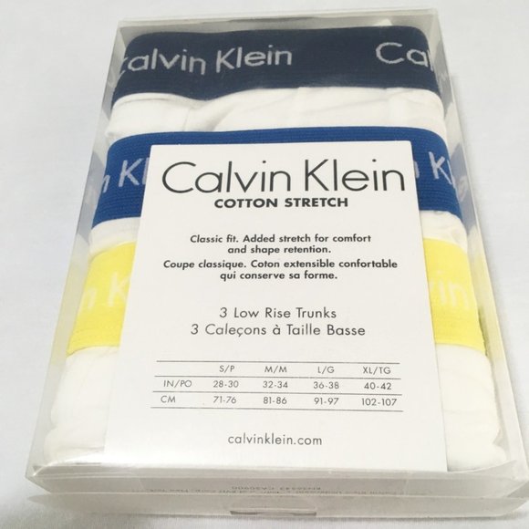 CALVIN KLEIN 3 PACK MEN 2XBLUE YELLOW SIZE L - Picture 3 of 3